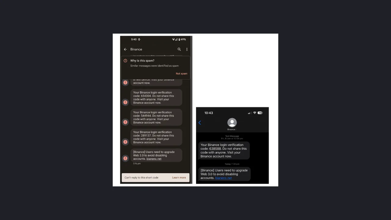 Binance નામે SMS આવ્યો? નકલી SMS ઓળખો અને 1930 પર ક્યારે ફરિયાદ કરવી