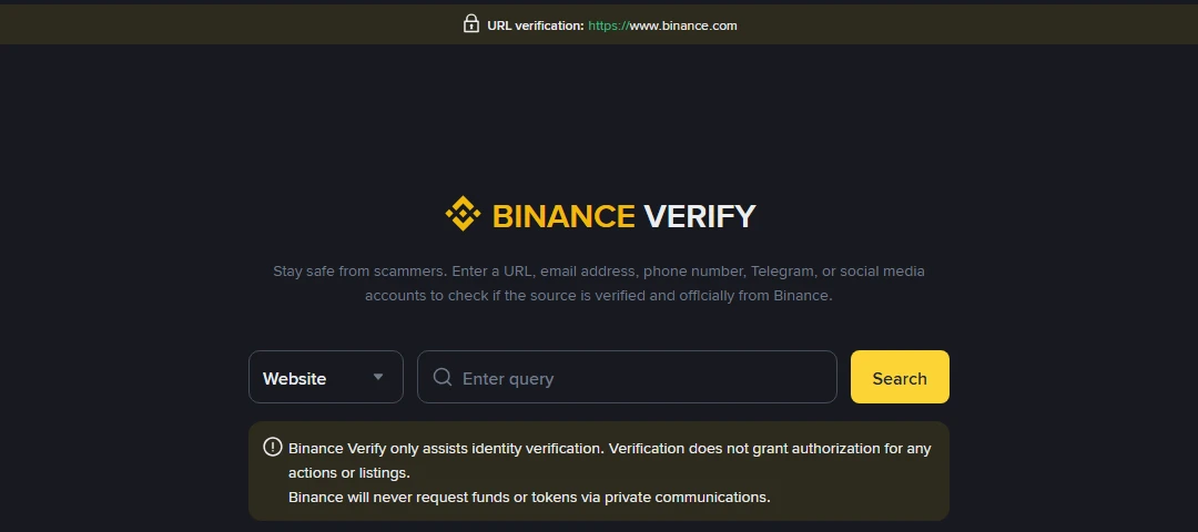Binance ની નકલી વેબસાઇટ અને App કેવી રીતે ઓળખવી? Verify tool થી જાતે ચકાસો